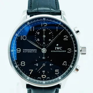 IWC Portugieser IW371447 Stainless steel Black