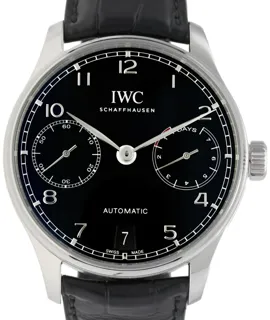 IWC Portugieser IW500703 Stainless steel Black