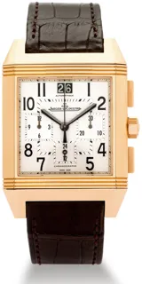 Jaeger-LeCoultre Reverso Squadra Chronograph GMT 230.2.45 Rose gold White