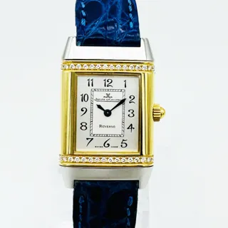 Jaeger-LeCoultre Reverso 265.54.20 Yellow gold and Stainless steel Silver