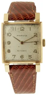 Marvin 26mm Yellow gold Silver