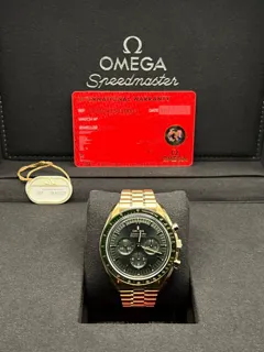 Omega Speedmaster Moonwatch 310.60.42.50.10.001 Moonshine gold Green