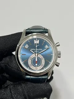 Patek Philippe Annual Calendar Chronograph 5960P-015 Platinum Blue