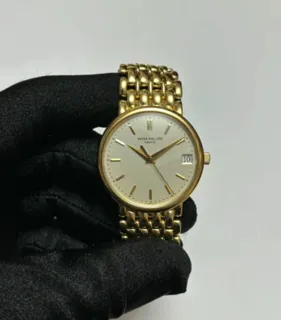 Patek Philippe Calatrava 3998/1J Yellow gold Silver