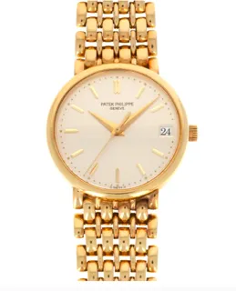 Patek Philippe Calatrava 3998/1J Yellow gold Silver