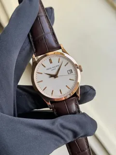 Patek Philippe Calatrava 5296R-010 Rose gold Silver