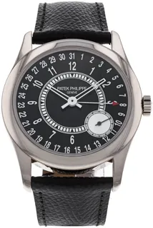 Patek Philippe Calatrava 6006G-001 White gold Black