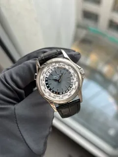 Patek Philippe World Time 5110P-001 37mm Platinum Gray