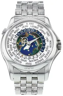 Patek Philippe World Time 5131/1P-001 Platinum Silver