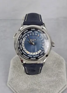 Patek Philippe World Time 5230P-001 38.5mm Platinum Blue