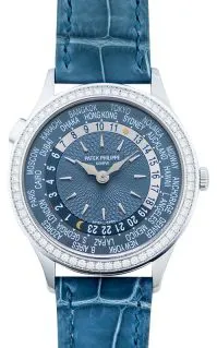 Patek Philippe World Time 7130G-016 White gold Blue