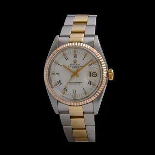 Rolex Date 1500-02 Yellow gold and Stainless steel White