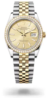 Rolex Datejust 126283RBR-0025 Yellow gold and Stainless steel Champagne