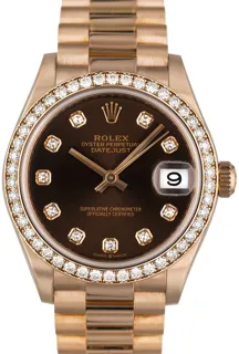 Rolex Datejust 278285RBR-0006 Rose gold Brown