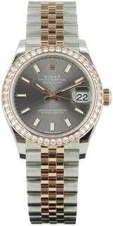 Rolex Datejust 278381RBR-0018 Rose gold and Stainless steel Gray