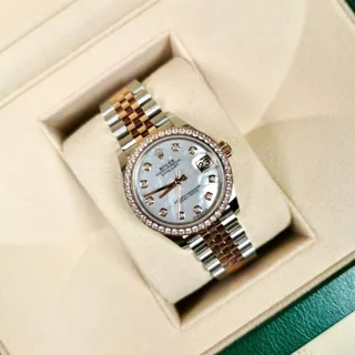 Rolex Datejust 278381RBR-0026 Oystersteel and Everose gold White