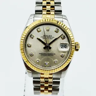 Rolex Datejust 31 178273-0015 Yellow gold and Stainless steel Silver