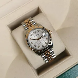 Rolex Datejust 31 178341-0045 Rose gold and Stainless steel Silver