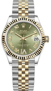 Rolex Datejust 278273-0016 Yellow gold and Oystersteel Green