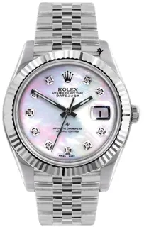 Rolex Datejust 36 116234-0078 White gold and Stainless steel White