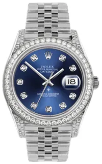 Rolex Datejust 36 116234-0142 White gold and Stainless steel Blue