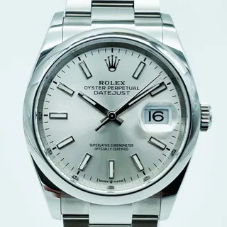 Rolex Datejust 36 126200-0002 Stainless steel Silver