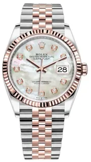 Rolex Datejust 126231-0021 Rose gold and Stainless steel White