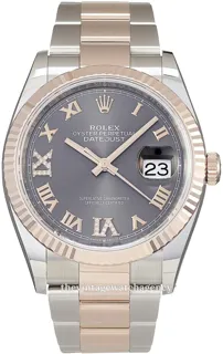 Rolex Datejust 36 126231-0024 Rose gold and Stainless steel Gray