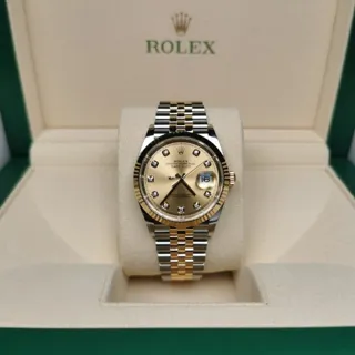 Rolex Datejust 36 126233-0017 Yellow gold and Oystersteel Golden