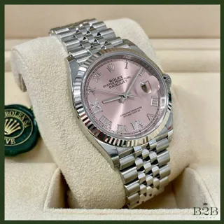 Rolex Datejust 36 126234-0031 White gold and Stainless steel Pink