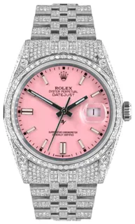 Rolex Datejust 36 16234-0008 Stainless steel Pink