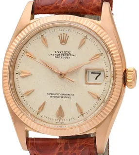 Rolex Datejust 36 6605 RG Rose gold