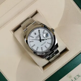 Rolex Datejust 126300-0005 Stainless steel White