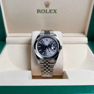 Rolex Datejust 41 126300-0008 Stainless steel Gray