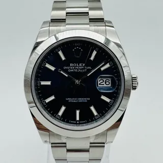 Rolex Datejust 41 126300-0011 Stainless steel Black