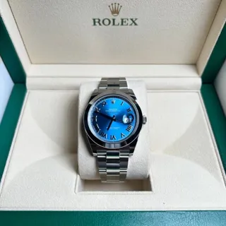 Rolex Datejust 41 126300-0017 Stainless steel Blue