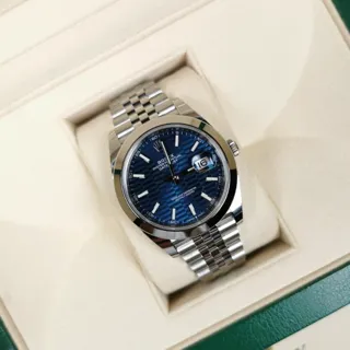 Rolex Datejust 41 126300-0024 Stainless steel Blue