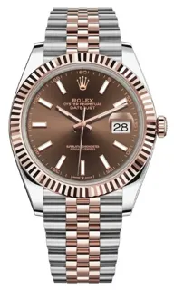 Rolex Datejust 126331-0002 Rose gold and Stainless steel Brown