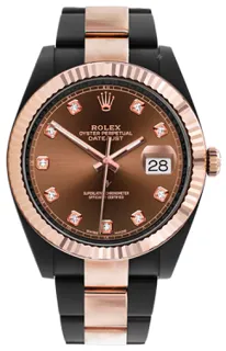 Rolex Datejust 126331-0002 Rose gold and Stainless steel Brown