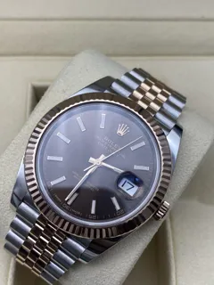 Rolex Datejust 126331-0002 Rose gold and Stainless steel Brown