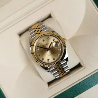 Rolex Datejust 41 126333-0012 Yellow gold and Stainless steel Champagne