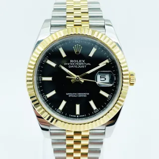 Rolex Datejust 126333-0014 Yellow gold and Stainless steel Black