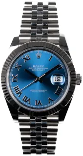 Rolex Datejust 126334-0026 White gold and Stainless steel Blue