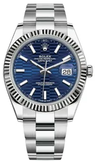 Rolex Datejust 41 126334-0031 White gold and Stainless steel Blue