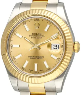 Rolex Datejust 116333-0006 Yellow gold and Stainless steel Champagne