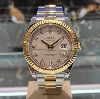 Rolex Datejust 116333-0008 Yellow gold and Stainless steel White