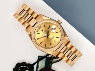 Rolex Day-Date 36 18038 Yellow gold Champagne