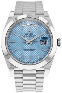 Rolex Day-Date 40 228206-0004 Platinum Blue