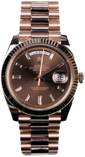 Rolex Day-Date 228235-0003 Rose gold Brown