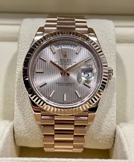 Rolex Day-Date 228235-0005 Rose gold Gray